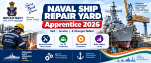 Naval Ship Repair Yard Apprentice 2026 – 50 Posts
