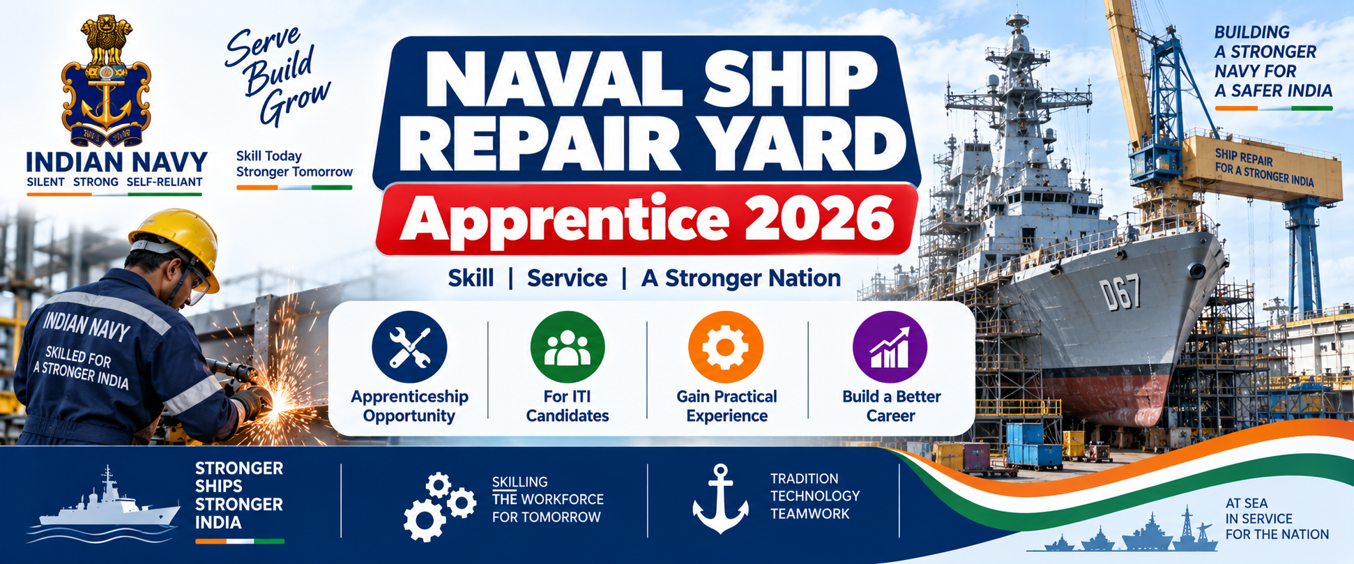 Naval Ship Repair Yard Apprentice 2026 – 50 Posts
