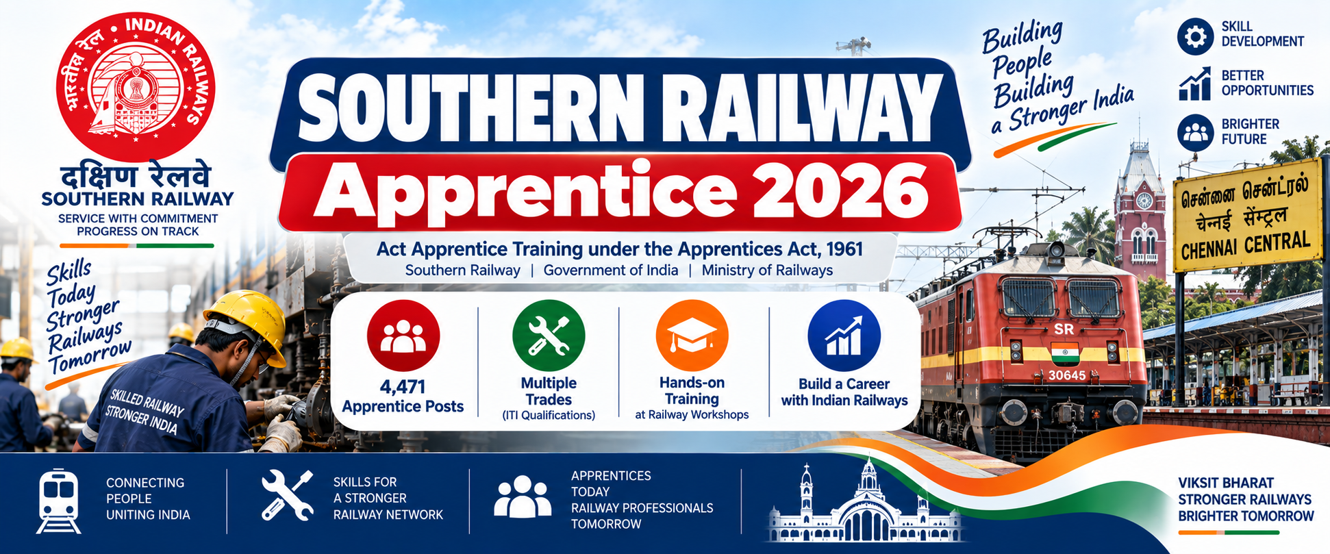 Southern Railway Apprentice 2026 – 4,471 Posts
